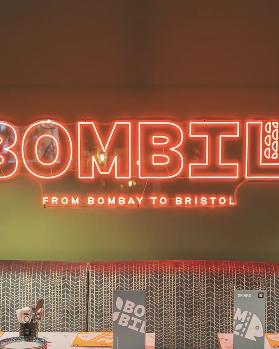 Bombil's pink neon sign: From Bombay to Bristol